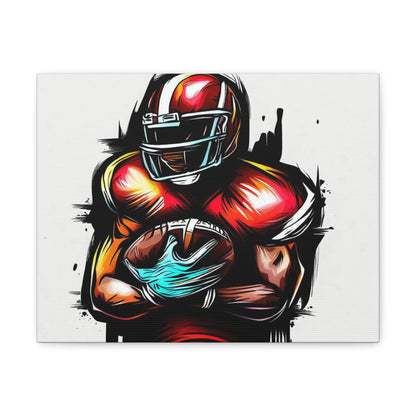 Football Player, Graffiti art prints, Street art canvas, Urban art decor, Graffiti-style wall art, Graffiti canvas prints, Street art posters - SaviTraviDesigns