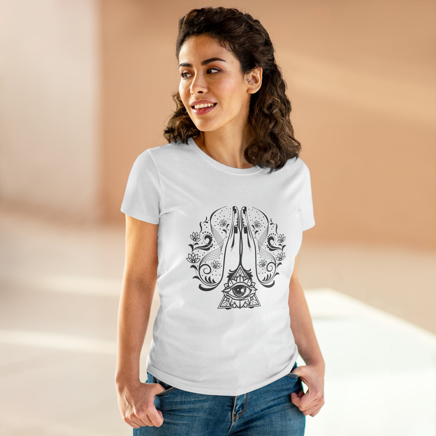 Meditation T-Shirts, Yoga Graphic Tees, Mindfulness Apparel, Zen T-Shirts, Spiritual Shirts, Chakra Tees, Womens T-Shirt