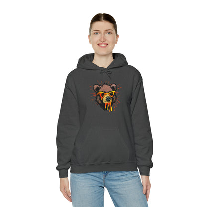 Bear Hoodie, Graffiti Graphic Shirt, Street Art, Urban Art, Unisex Heavy Blend™ Hooded Sweatshirt,