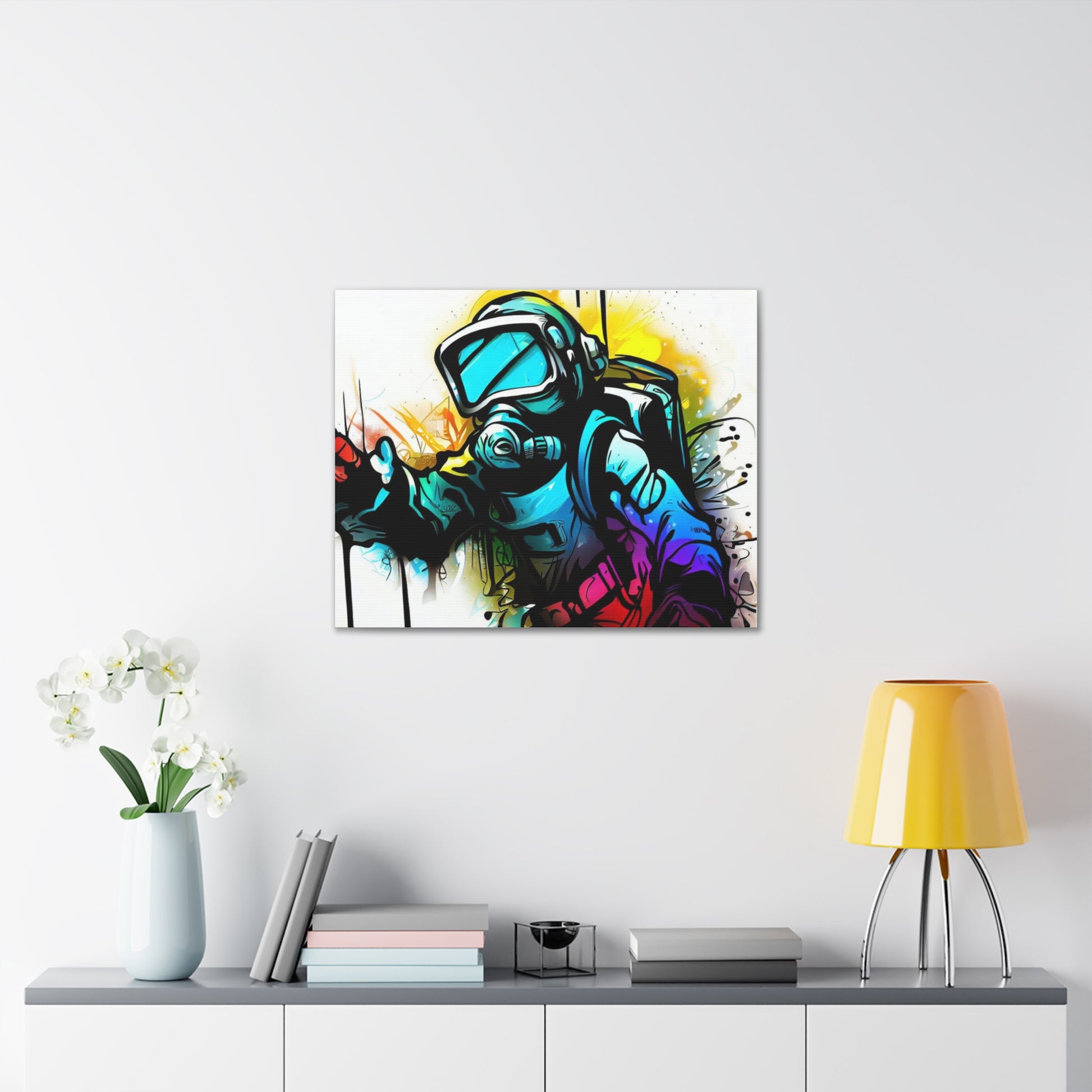 Graffiti Mask, Graffiti Artist, Graffiti-inspired home decor, Modern street art prints, Graffiti wall art, Street art canvas art, Graffiti artist prints