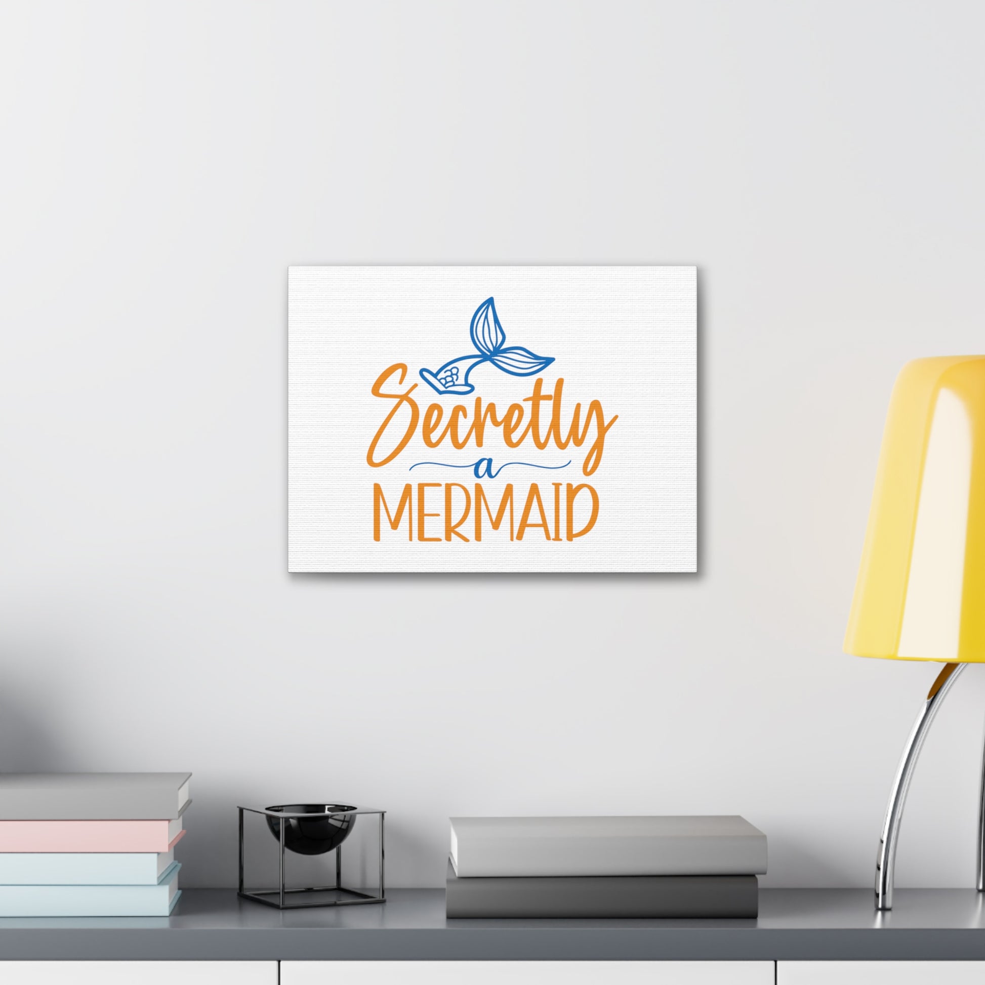 Secretly A Mermaid, Mermaid Wall Art, Coastal Mermaid Decor, Beach House Mermaid Signs, Nautical Mermaid Decor, Mermaid Nursery Wall Decor - SaviTraviDesigns