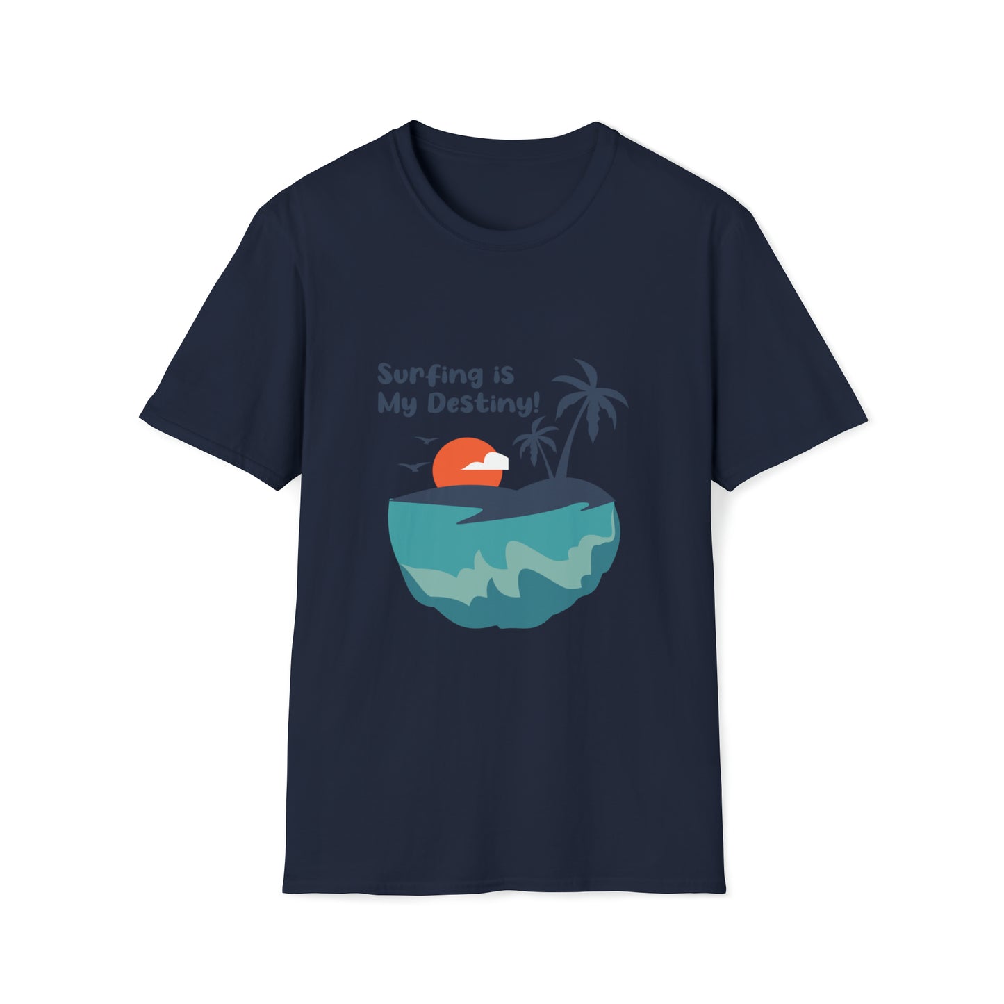 Surfing is My Destiny |Beach Lifestyle Shirts | Summer Vibe Apparel Navy