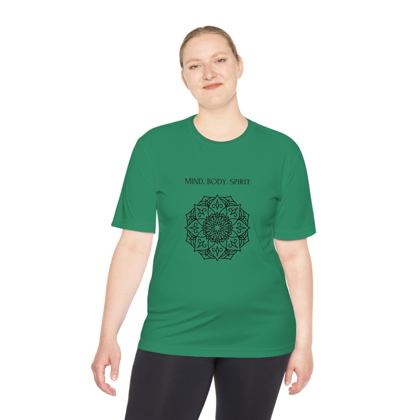 Mind Body Spirit Shirt, Graphic T-shirt, Moisture Wicking Tee