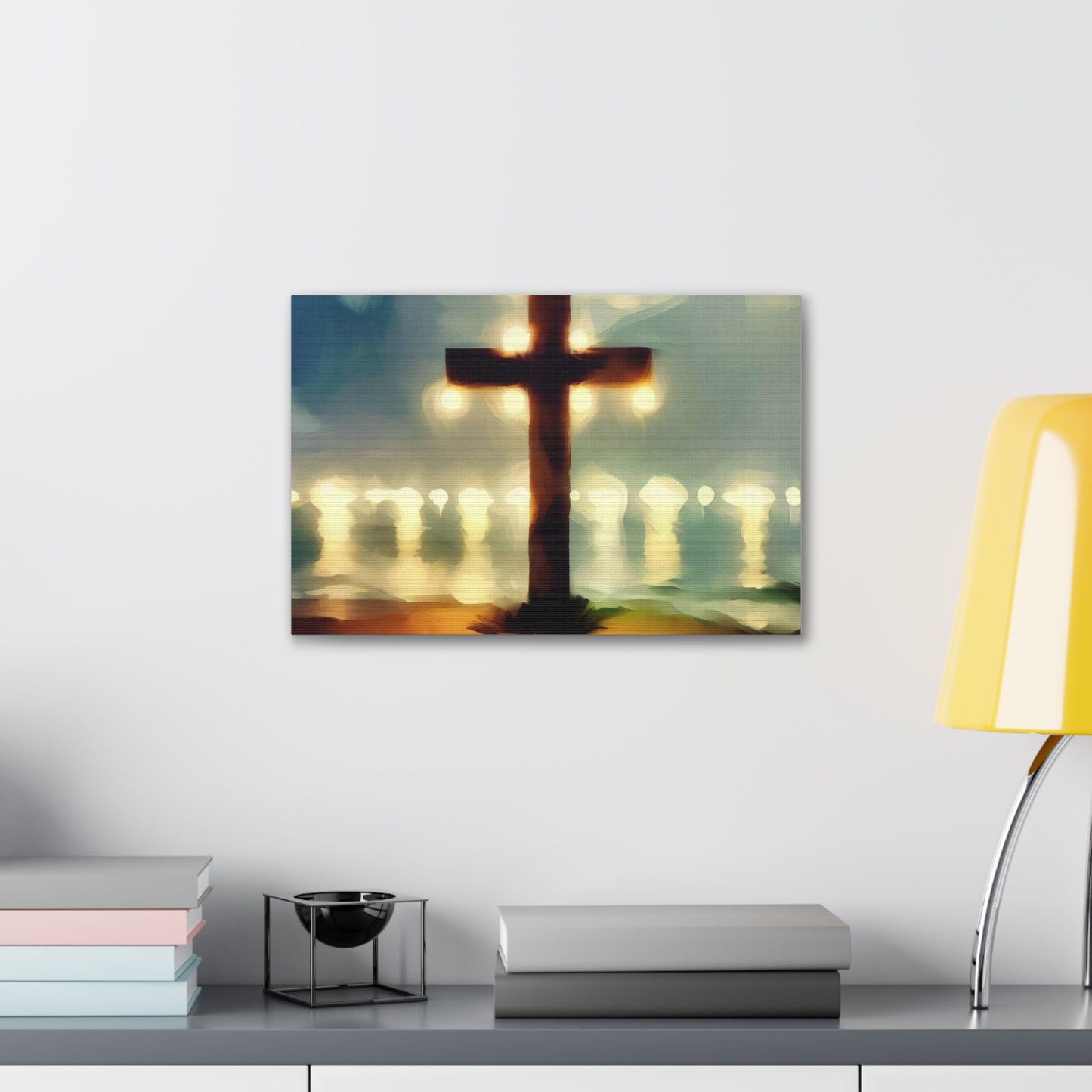 Christian wall art, Cross wall art, Beach art, Canvas Gallery Wrap - SaviTraviDesigns