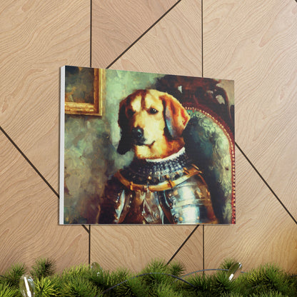 Fancy Dog, Canvas Dog Art, Dog Wall Art, Canine Canvas Art, Canvas Gallery Wraps