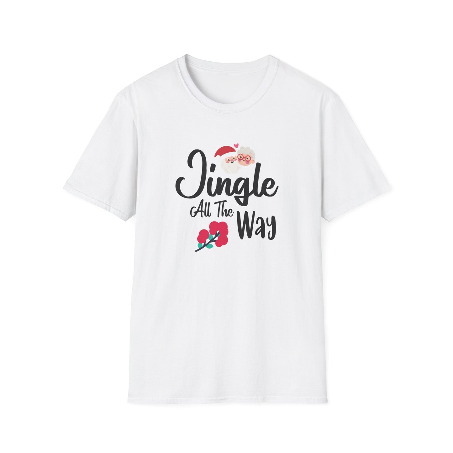 Jingle All The Way Holiday Graphic Shirt White