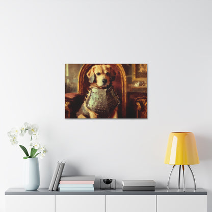 Fancy Dog, Canvas Dog Art, Dog Wall Art, Canine Canvas Art,Canvas Gallery Wraps, Pet Art, King Dog - SaviTraviDesigns