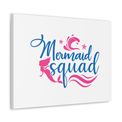 Mermaid Squad, Mermaid Wall Art, Coastal Mermaid Decor, Beach House Mermaid Signs, Nautical Mermaid Decor, Mermaid Nursery Wall Decor - SaviTraviDesigns