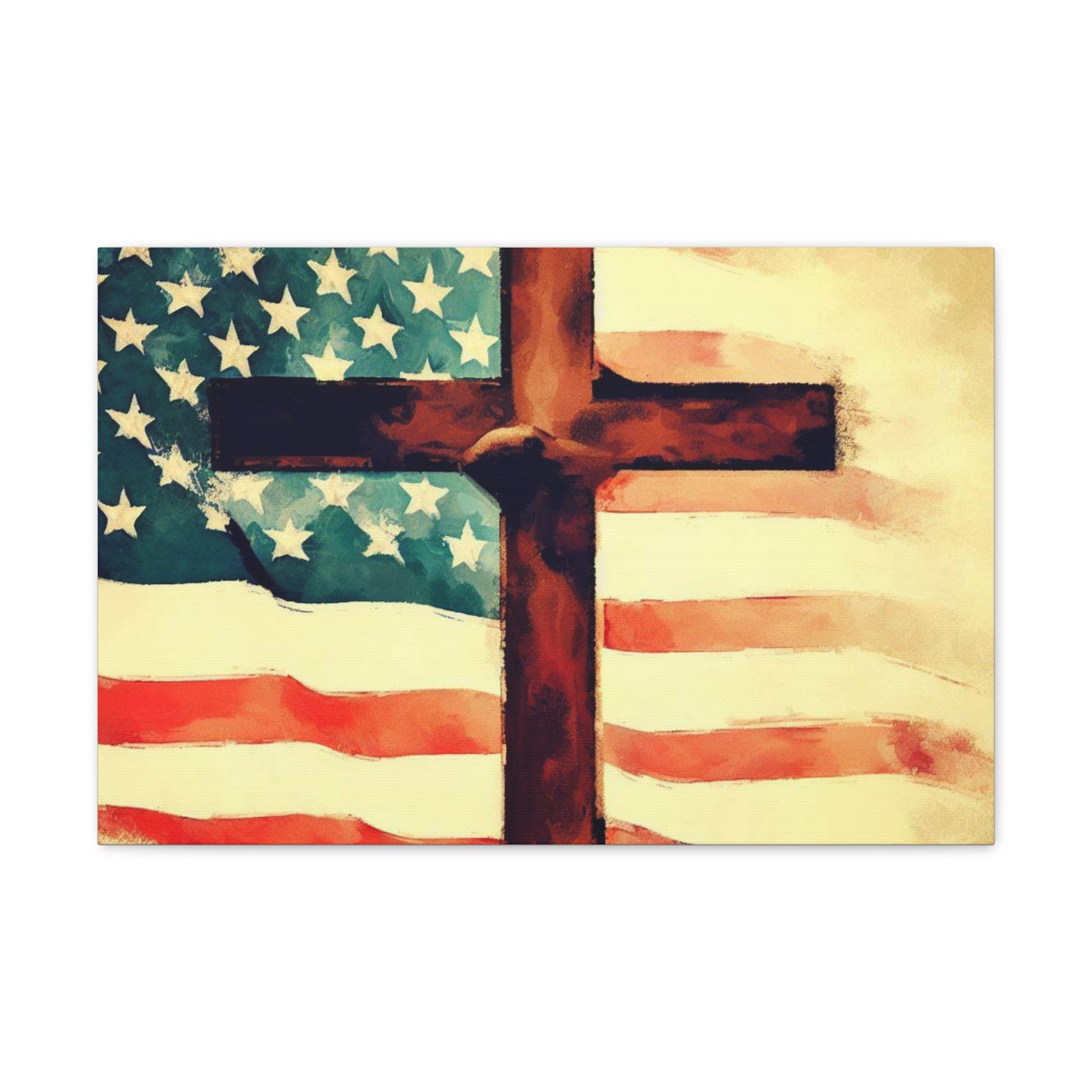 Christian wall art, Flag wall art, Canvas Gallery Wraps - SaviTraviDesigns