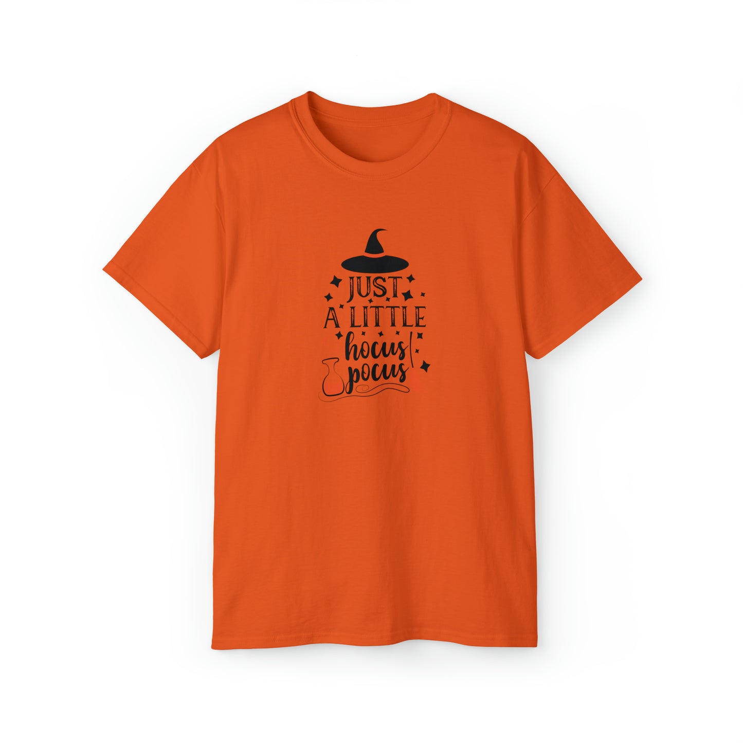 Just A Little Hocus Pocus, Halloween Graphic Shirts, Spooky Halloween Shirts, Scary Halloween Shirt Designs, Cute Halloween Graphic Tees, Funny Halloween Shirt Ideas Orange