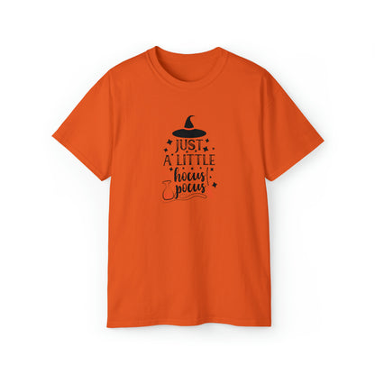 Just A Little Hocus Pocus, Halloween Graphic Shirts, Spooky Halloween Shirts, Scary Halloween Shirt Designs, Cute Halloween Graphic Tees, Funny Halloween Shirt Ideas Orange