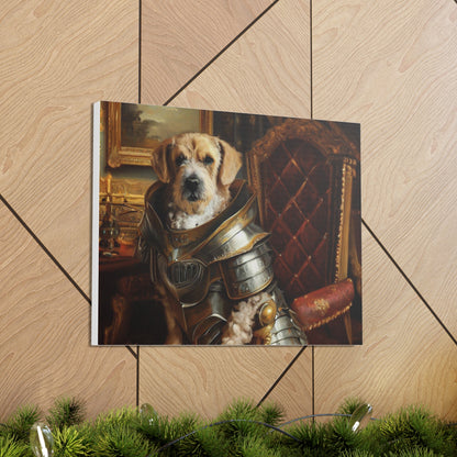 Fancy Dog, Canvas Dog Art, Dog Wall Art, Canine Canvas Art, Canvas Gallery Wraps