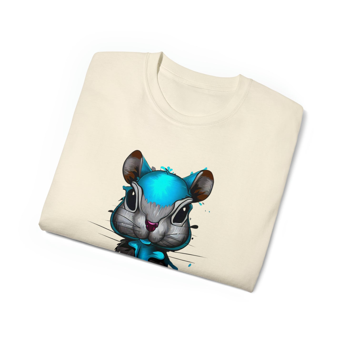 Graffiti shirt, Squirrel shirt, Urban Art T-Shirt, Blue Squirrel - SaviTraviDesigns