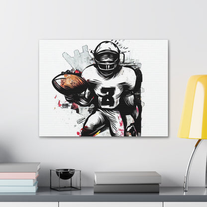 Football Player, Graffiti-inspired home decor, Modern street art prints, Graffiti wall art, Street art canvas art, Graffiti artist prints