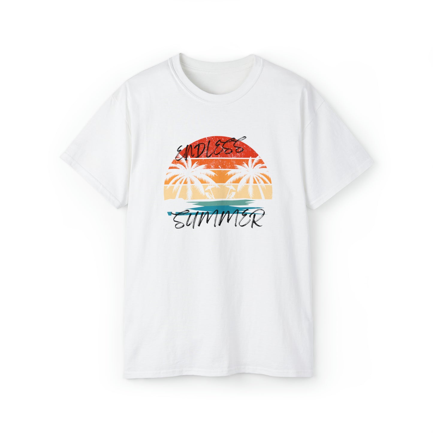 Endless Summer Shirt | Summer Vibe Tee | Nature-Inspired Outdoor Apparel White