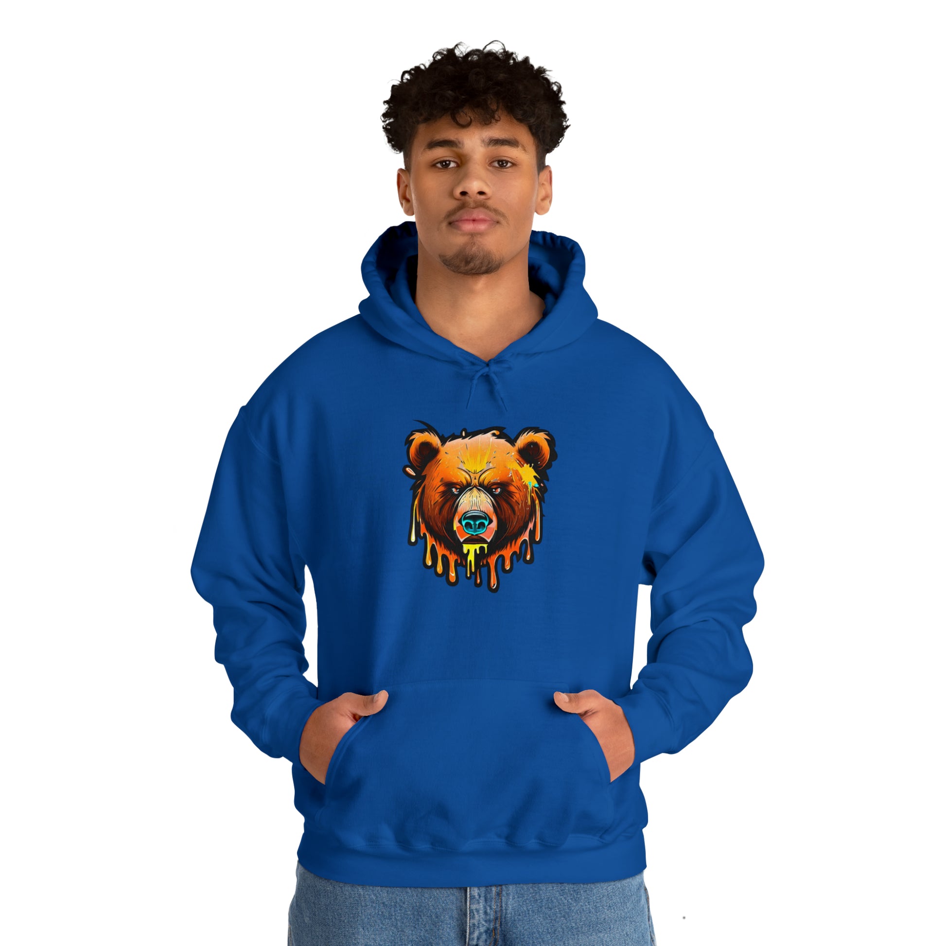 Bear Hoodie, Graffiti Graphic Shirt, Street Art, Urban Art, Unisex Hooded Sweatshirt, Bear Hoodie