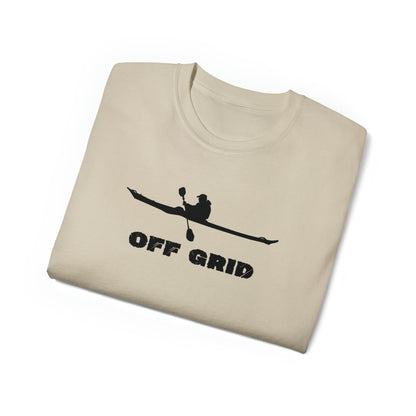 Off Grid T-Shirt, Kayak T-Shirt, Outdoor Graphic T-shirt, Adventure T-Shirts, Nature-Inspired Tees, Hiking T-Shirts, Camping Graphic Shirts - SaviTraviDesigns