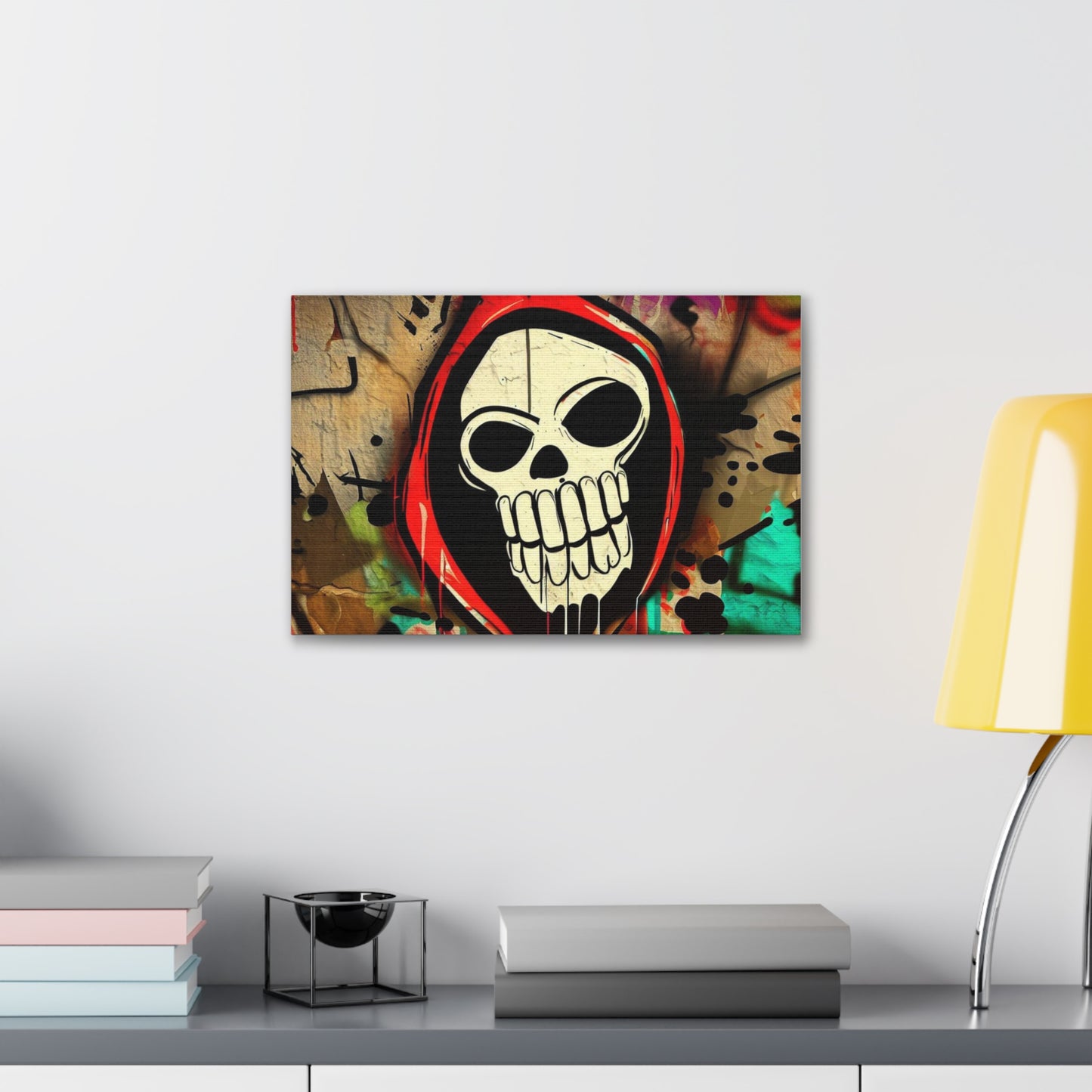 Halloween art, Skeleton canvas prints, Scary Halloween decor, Halloween home decor, Halloween wall, Gothic wall decor, Canvas Gallery Wraps - SaviTraviDesigns