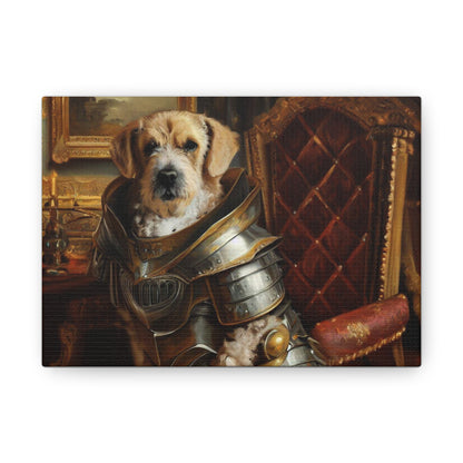 Fancy Dog, Canvas Dog Art, Dog Wall Art, Canine Canvas Art, Canvas Gallery Wraps 7" x 5" Premium Gallery Wraps (1.25″)