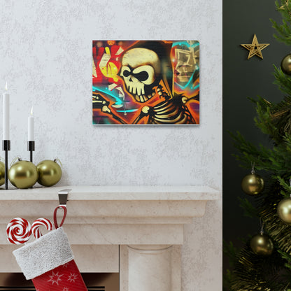 Halloween art, Skeleton canvas prints, Scary Halloween decor, Halloween home decor, Halloween wall, Gothic wall decor, Canvas Gallery Wraps - SaviTraviDesigns