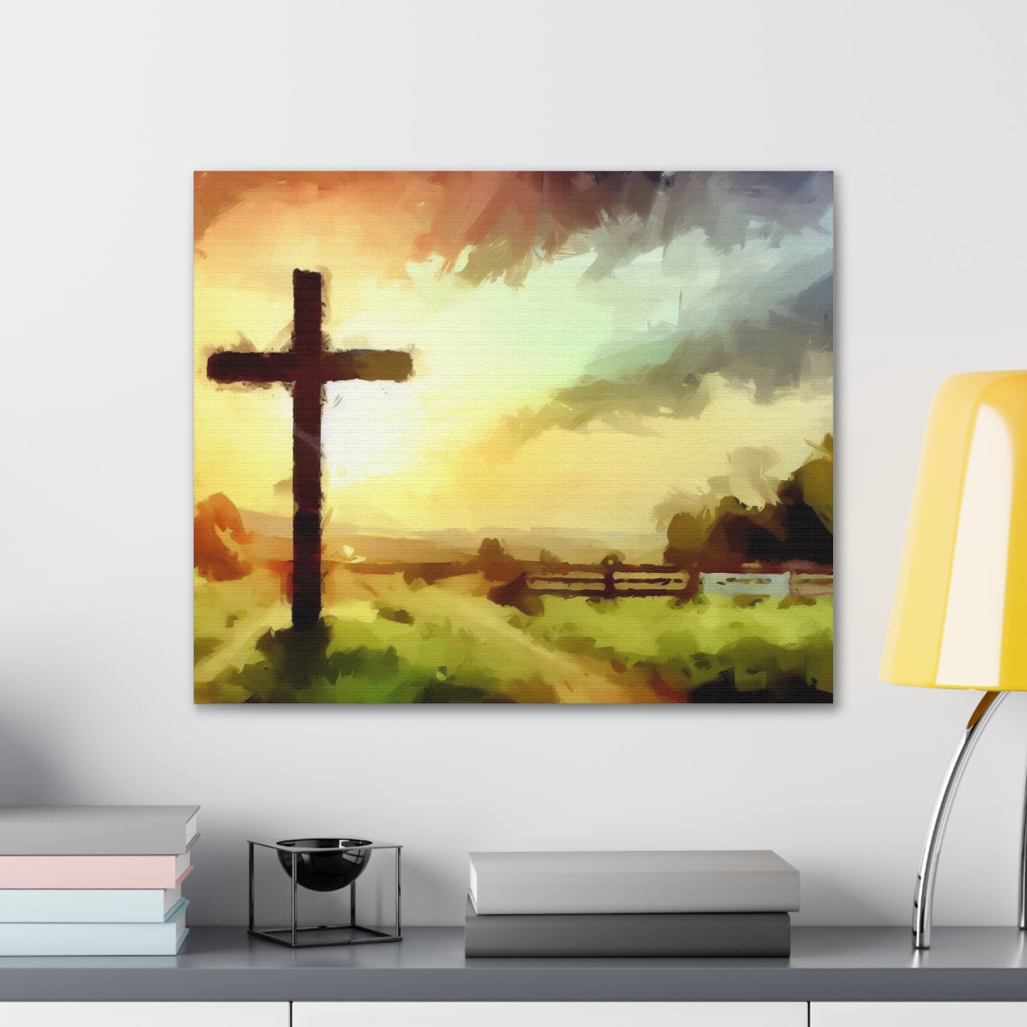 Christian wall art, Cross wall art, Farm art, Canvas Gallery Wraps - SaviTraviDesigns