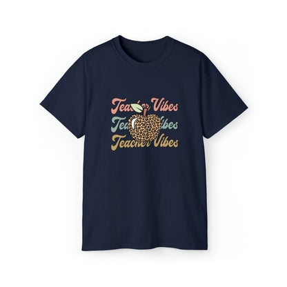 Teacher Vibes, Teacher Graphic Design Shirts, Educator T-Shirt Designs, Classroom Theme Shirts, Inspirational Teacher Tees, Teacher Appreciation Shirts - SaviTraviDesigns