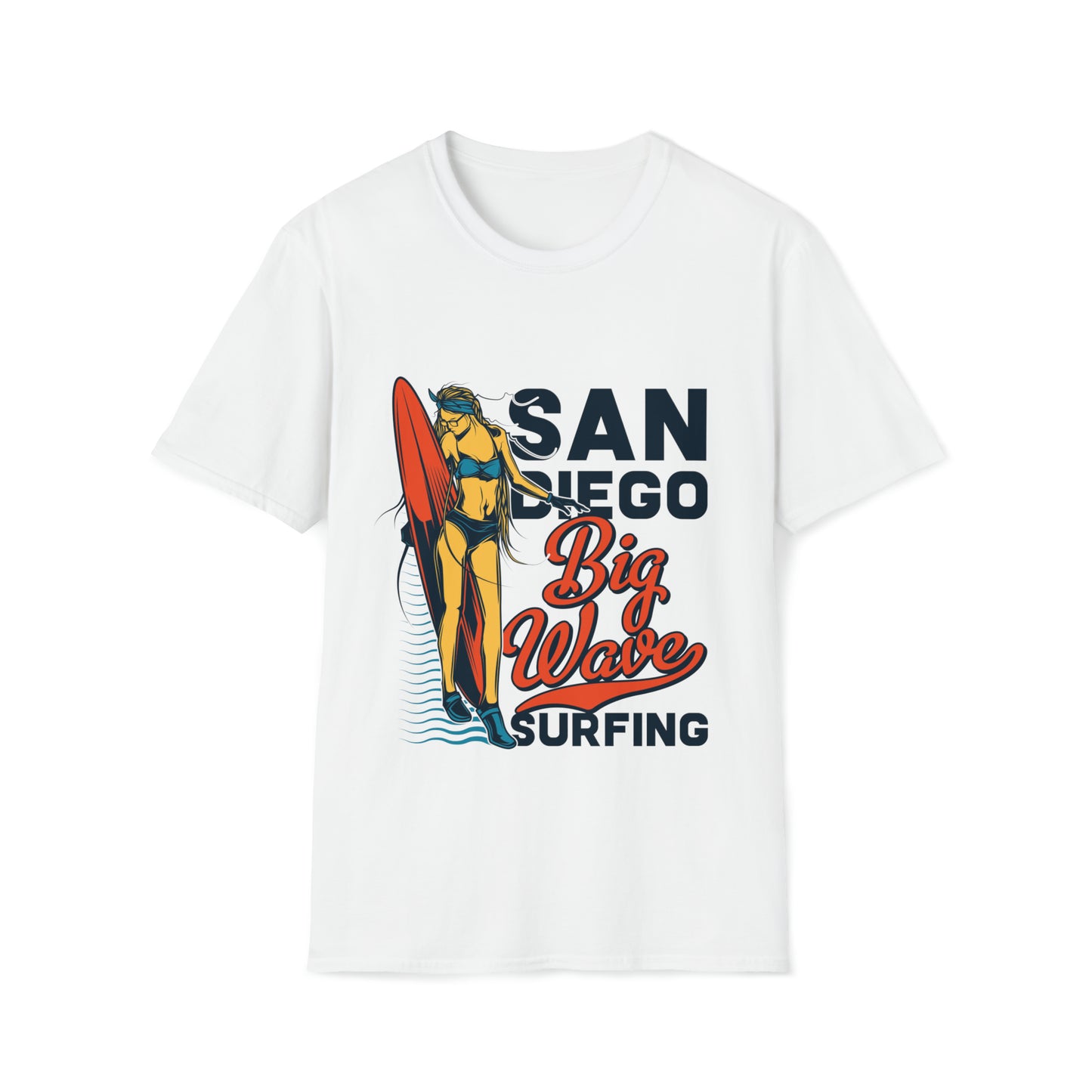 San Diego Big Wave Surfing, Beachwear Graphics, Tropical T-Shirt Designs, Ocean-Inspired Shirts, Surfing Graphics, Sun and Sand Apparel, Summer Wardrobe Essentials - SaviTraviDesigns