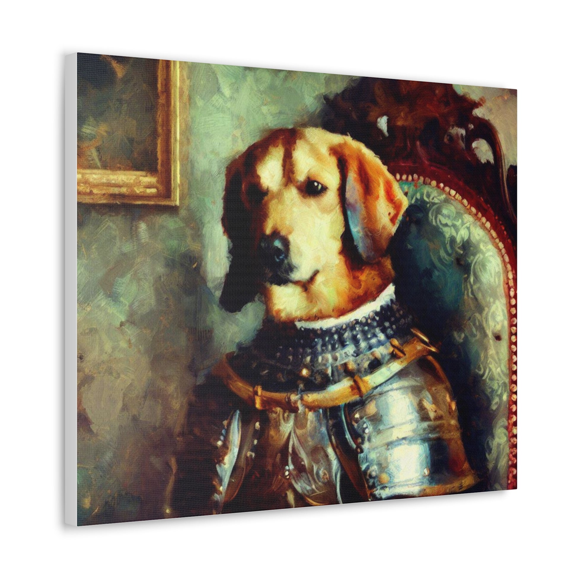 Fancy Dog, Canvas Dog Art, Dog Wall Art, Canine Canvas Art, Canvas Gallery Wraps