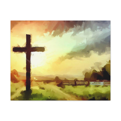 Christian wall art, Cross wall art, Farm art, Canvas Gallery Wraps - SaviTraviDesigns