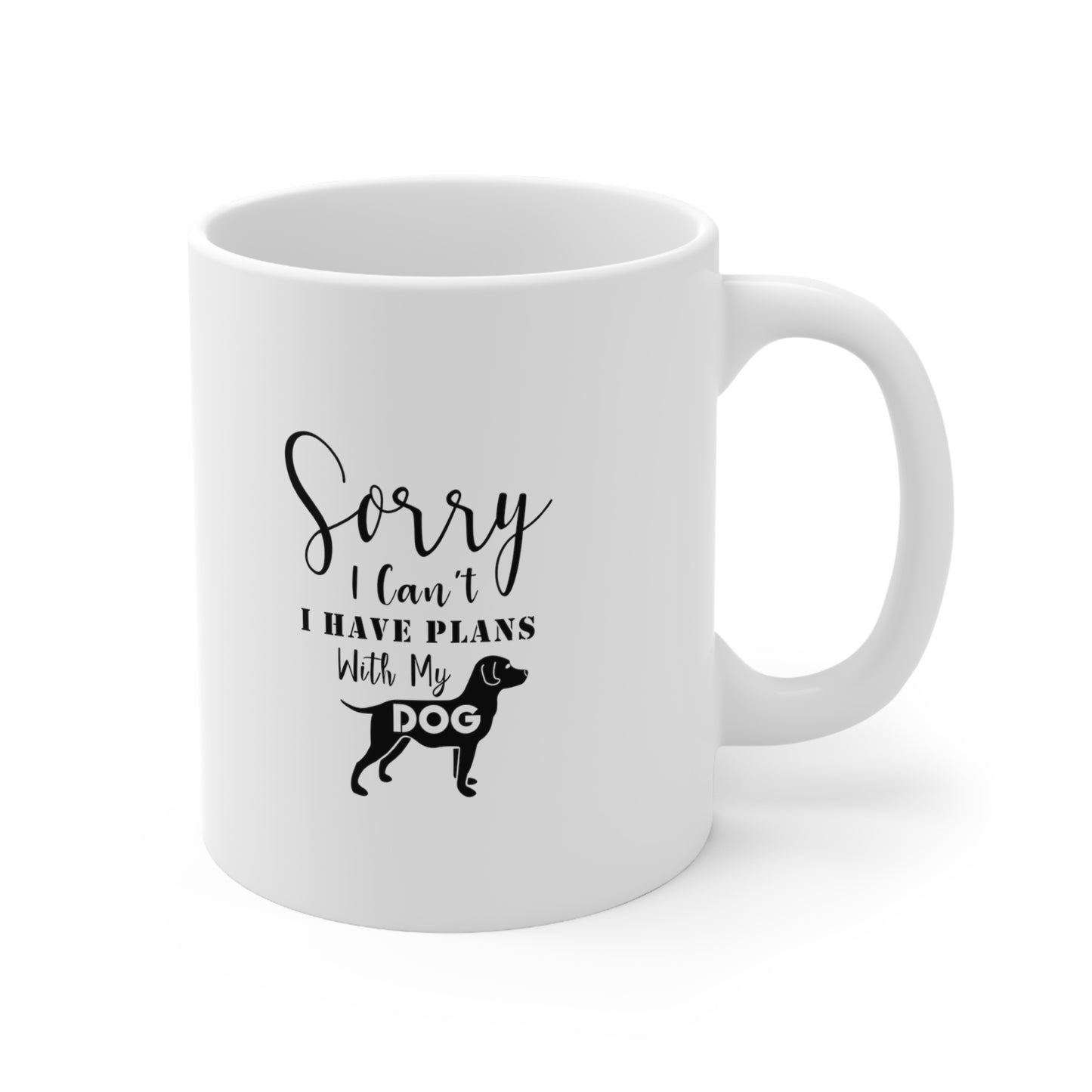 Sorry I Have Plans With My Dog, Coffee Mugs with Art, Unique Mug Designs, Custom Graphic Mugs, Artistic Coffee Cups, Trendy Mug Patterns - SaviTraviDesigns