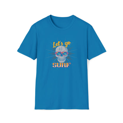 Lets Go Surf |Beach Lifestyle Shirts | Summer Vibe Apparel Sapphire