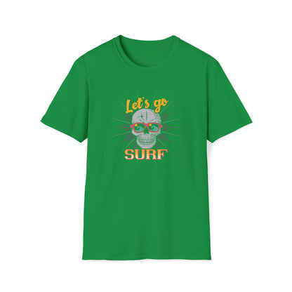 Lets Go Surf |Beach Lifestyle Shirts | Summer Vibe Apparel Irish Green