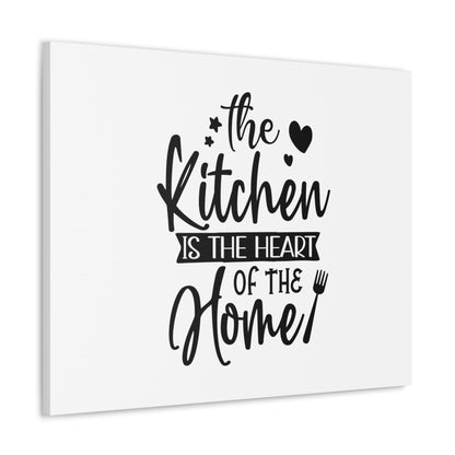 The Kitchen Is Heart Of The Home, Kitchen quote canvas prints, Kitchen wall decor quotes, Kitchen canvas art, Funny kitchen quotes on canvas, Inspirational kitchen quotes