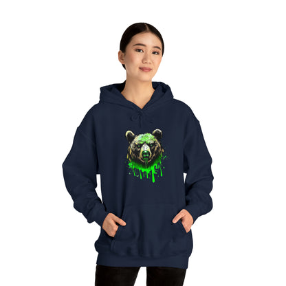 Bear Hoodie, Graffiti Graphic Shirt, Street Art, Urban Art, Unisex Hooded Sweatshirt