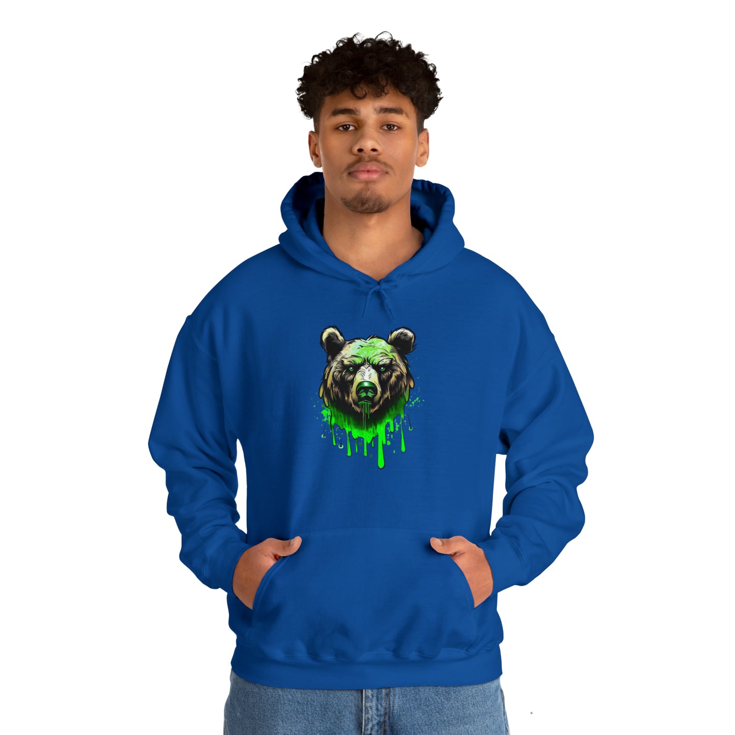 Bear Hoodie, Graffiti Graphic Shirt, Street Art, Urban Art, Unisex Hooded Sweatshirt