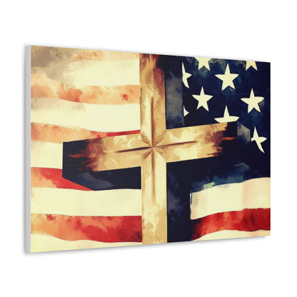 Christian wall art, Flag wall art, Canvas Gallery Wraps - SaviTraviDesigns