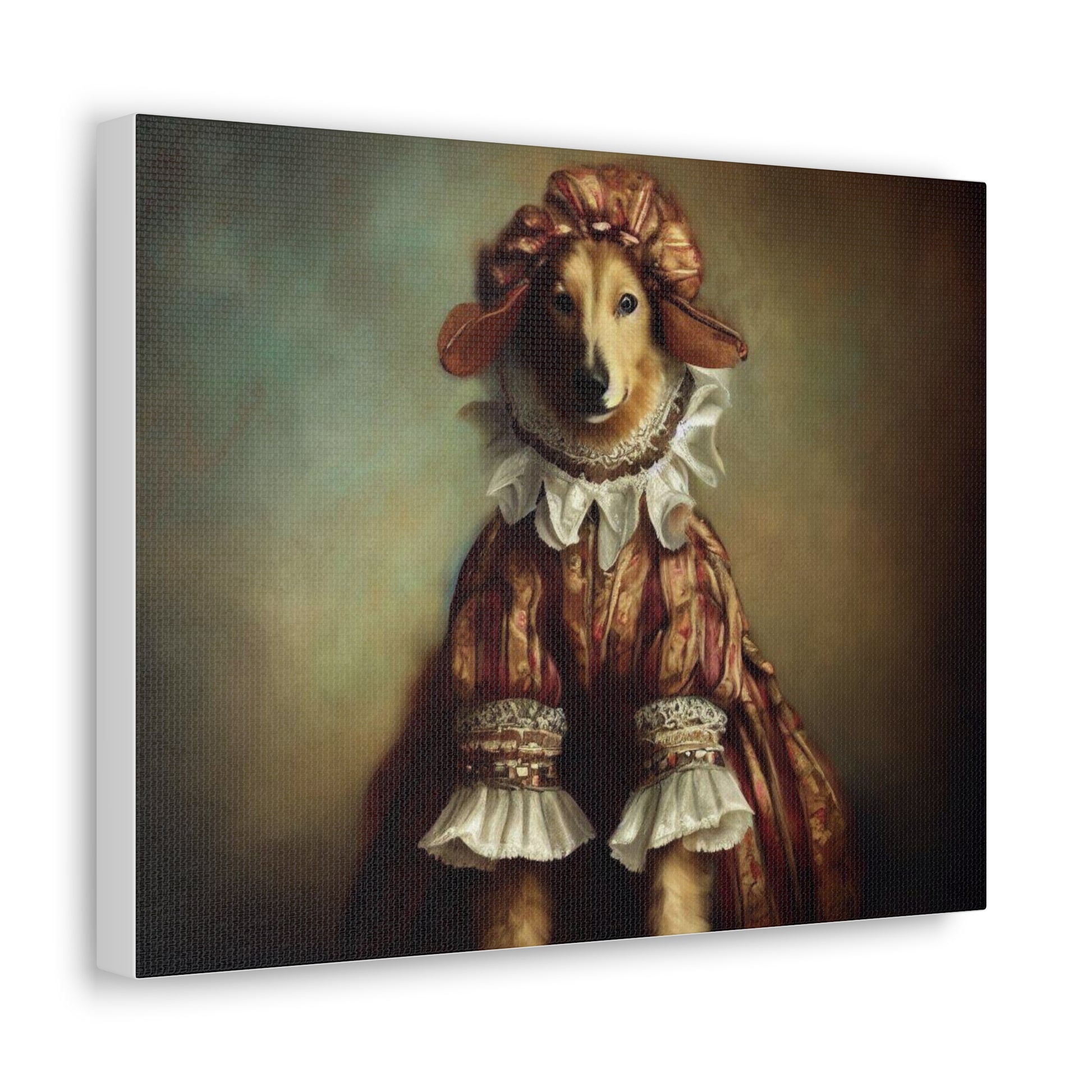 Fancy Dog, Canvas Dog Art, Dog Wall Art, Canine Canvas Art,Canvas Gallery Wraps, Pet Art