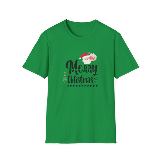 Merry Christmas Simple Graphic Shirt Irish Green