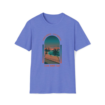 Venice Beach Sandy Feet |Beach Lifestyle Shirts | Summer Vibe Apparel Heather Royal