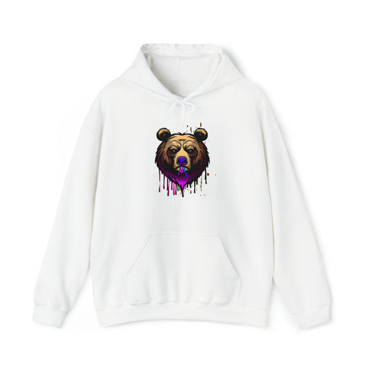 Graffiti Hoodie, Graffiti sweatshirt, Bear Urban Art, Hooded Sweatshirt - SaviTraviDesigns