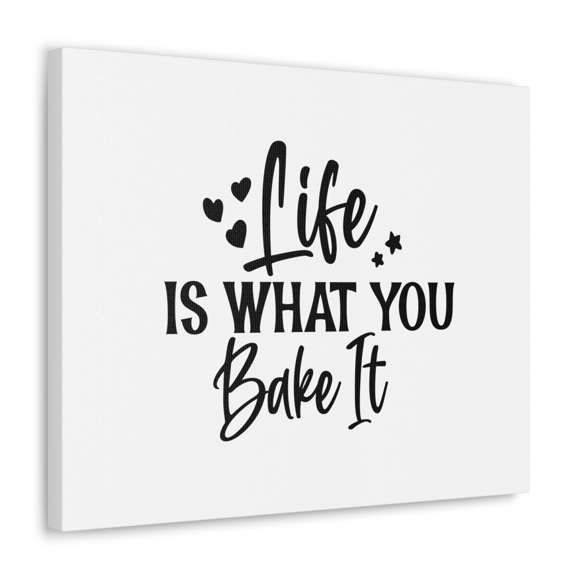 Life Is What You Bake It, Kitchen quote canvas prints, Kitchen wall decor quotes, Kitchen canvas art, Funny kitchen quotes on canvas, Inspirational kitchen quotes - SaviTraviDesigns