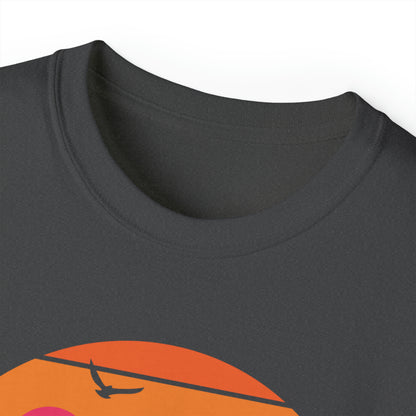 Sunset Camping Silhouette | Hiking & Camping Tee | Nature-Inspired Outdoor Apparel