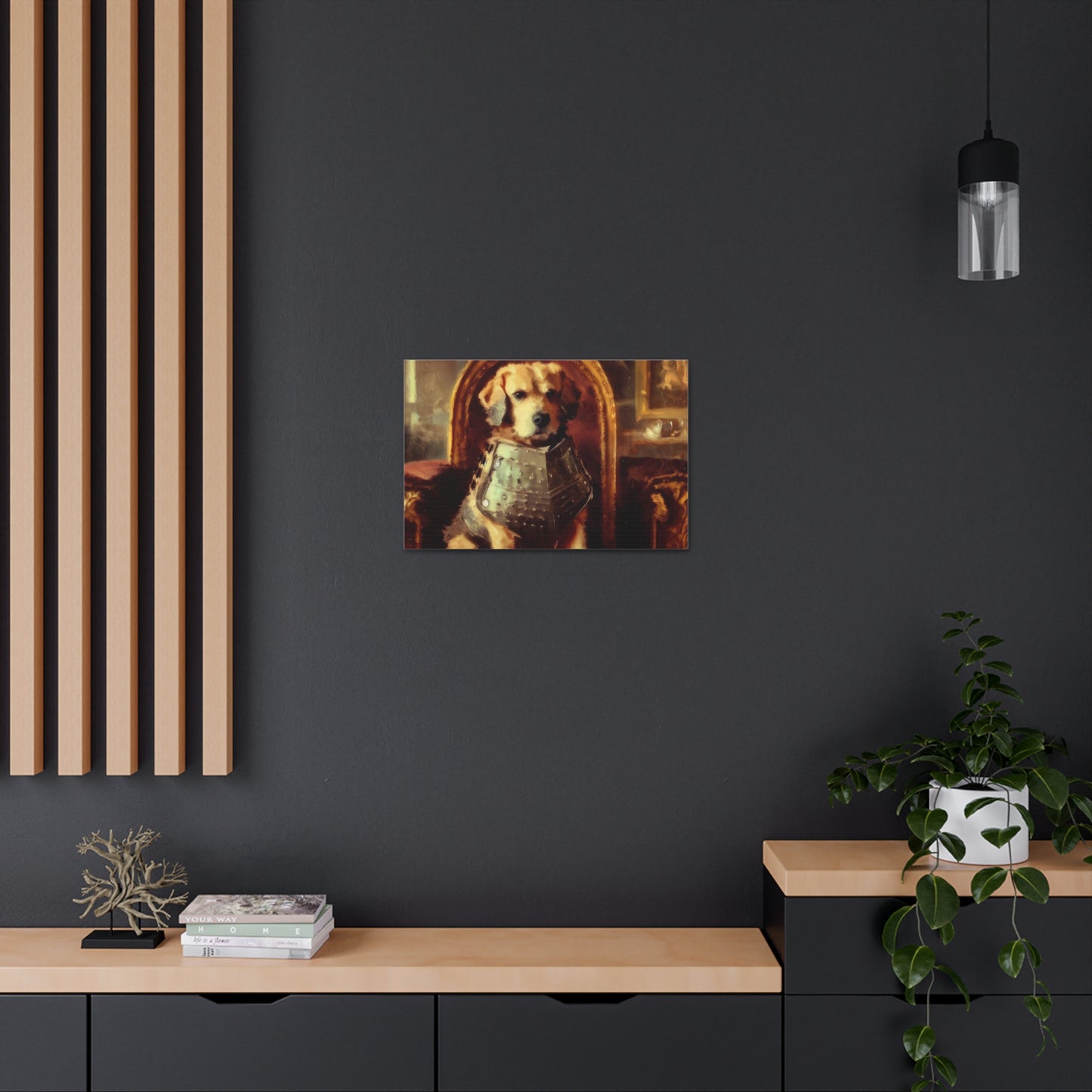 Fancy Dog, Canvas Dog Art, Dog Wall Art, Canine Canvas Art,Canvas Gallery Wraps, Pet Art, King Dog - SaviTraviDesigns