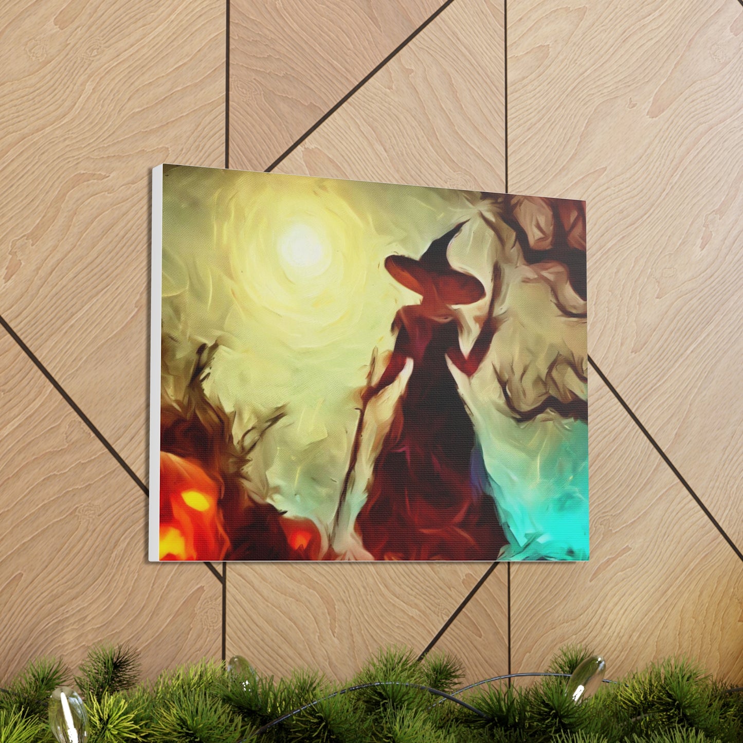 Halloween art, Witch canvas prints, Scary Halloween decor, Halloween home decor, Halloween wall, Gothic wall decor, Canvas Gallery Wraps - SaviTraviDesigns