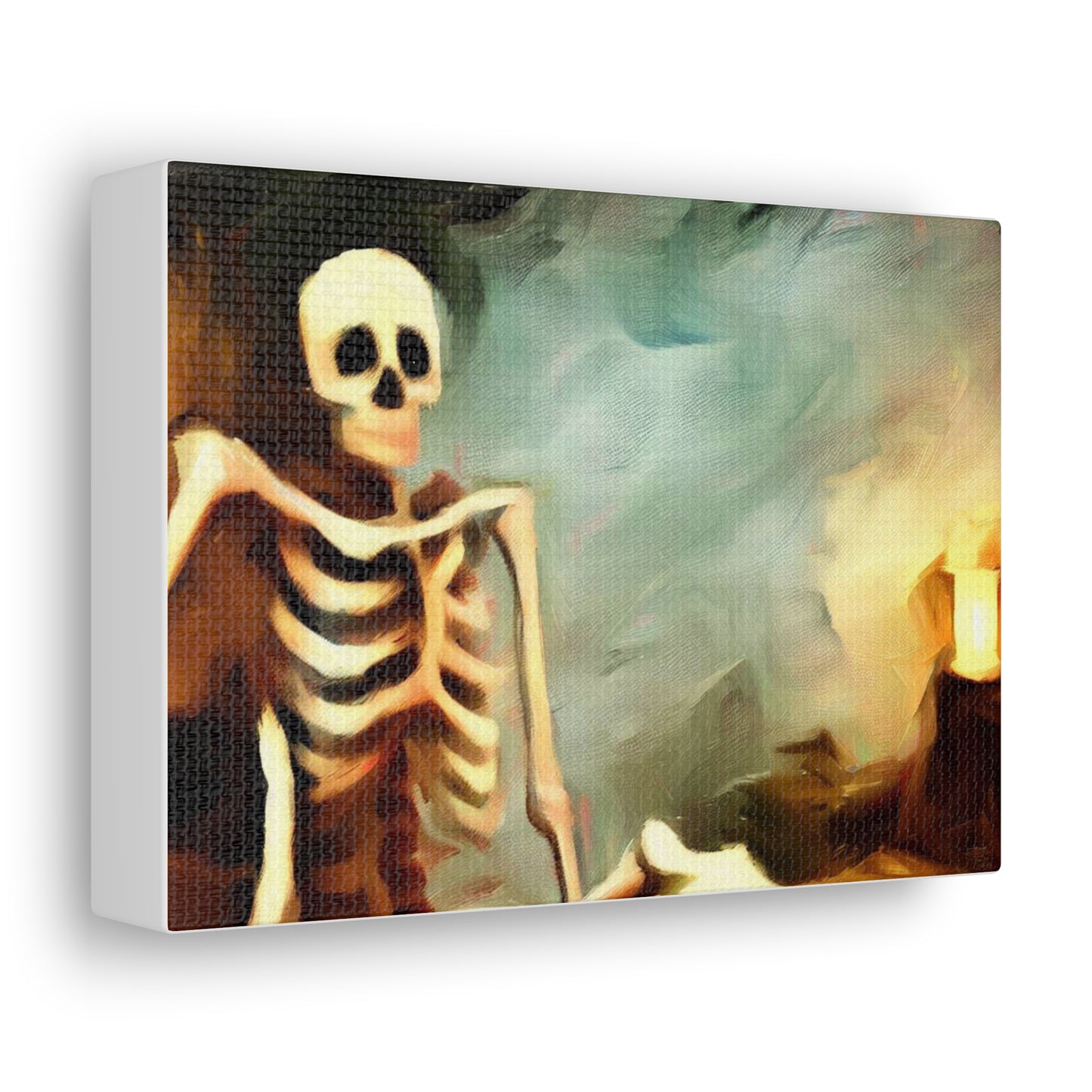 Halloween art, Skeleton canvas prints, Scary Halloween decor, Halloween home decor, Halloween wall, Gothic wall decor, Canvas Gallery Wraps - SaviTraviDesigns