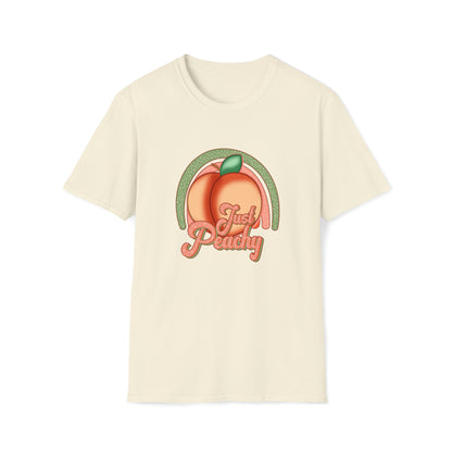 Just Peachy |Beach Lifestyle Shirts | Summer Vibe Apparel Natural