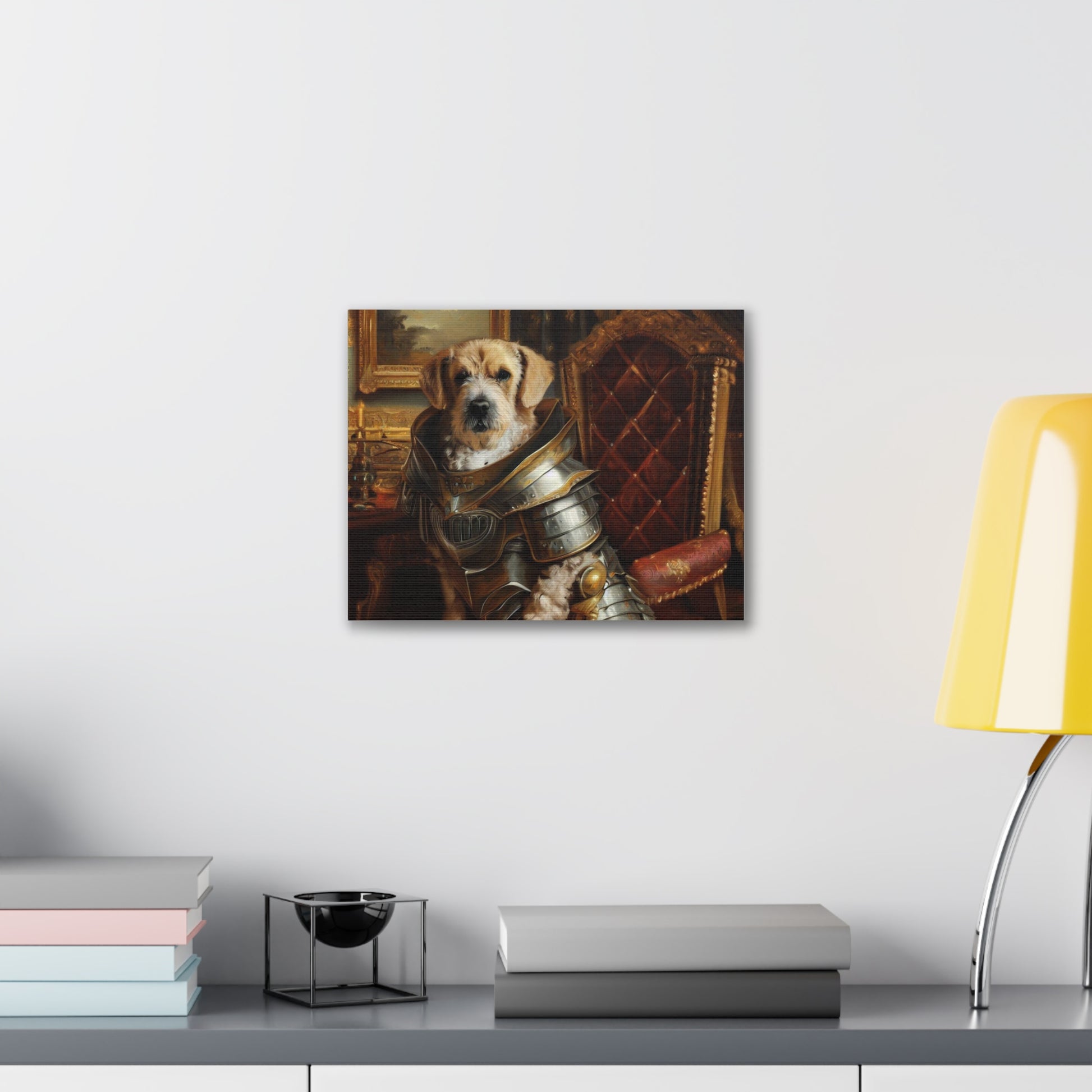 Fancy Dog, Canvas Dog Art, Dog Wall Art, Canine Canvas Art, Canvas Gallery Wraps