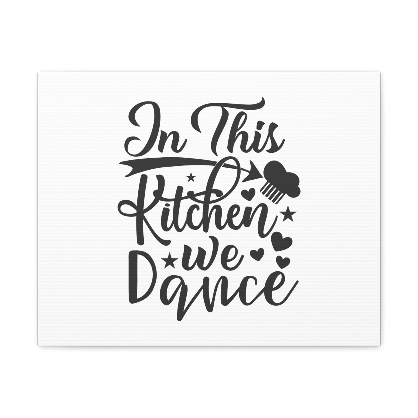 In This Kitchen We Dance, Kitchen quote canvas prints, Kitchen wall decor quotes, Kitchen canvas art, Funny kitchen quotes on canvas, Inspirational kitchen quotes 20″ x 16″ Premium Gallery Wraps (1.25″)