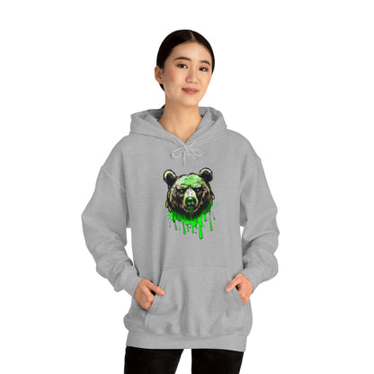 Bear Hoodie, Graffiti Graphic Shirt, Street Art, Urban Art, Unisex Hooded Sweatshirt