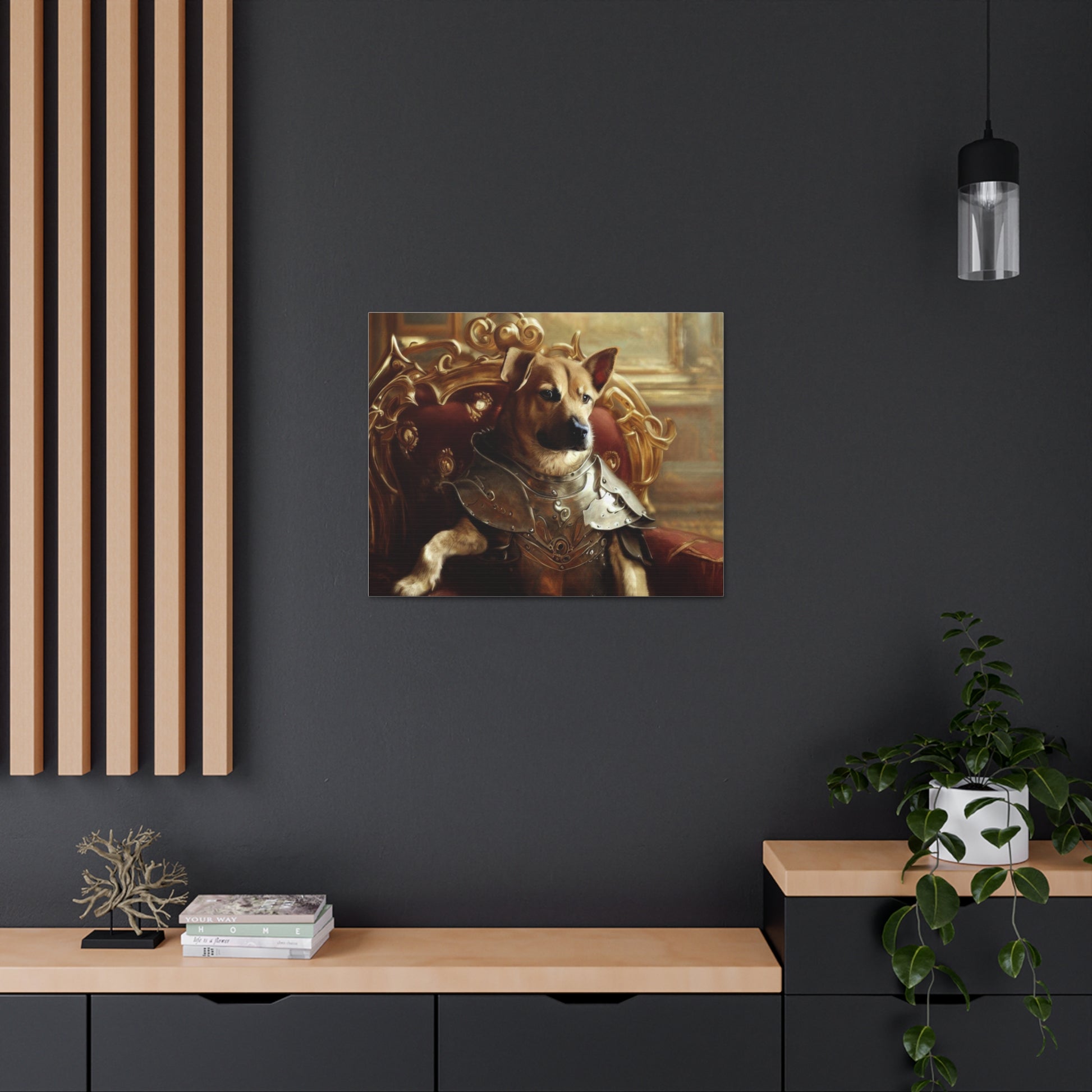 Fancy Dog, Canvas Dog Art, Dog Wall Art, Canine Canvas ArtCanvas Gallery Wraps - SaviTraviDesigns